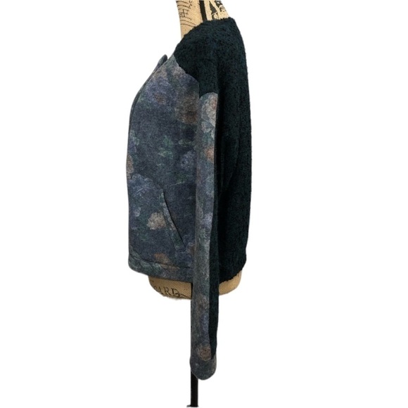 ANTHROPOLOGIE-ANNA Studio-Floral Side Zip Moto Jacket NWT - Picture 5 of 8